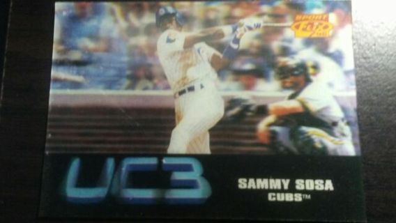 1996 PINNACLE SPORTS FLIX UC3 SAMMY SOSA CHICAGO CUBS BASEBALL CARD# 104