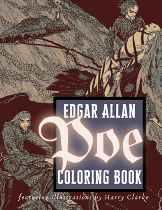 [NEW] Edgar Allan Poe Adult Coloring Book Featuring Illustrations by Harry Clarke, Great Gothic Gift