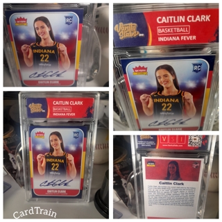 2024 Caitlin Clark Vanity Signature Slap Encased in glass ROOKIE