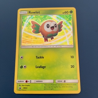 BASIE) Rowlet Pokémon holo