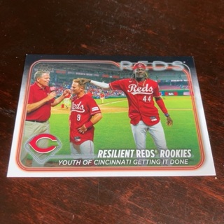 2024 Topps Series 1 - [Base] #133 Checklist - Resilient Reds Rookies