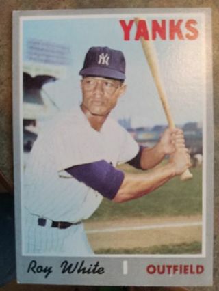 1970 T.C.G. ROY WHITE NEW YORK YANKEES BASEBALL CARD# 373