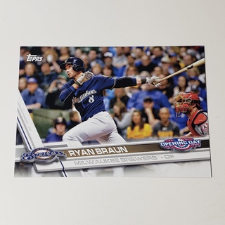 2017 Topps Opening Day #67 Ryan Braun Brewers L025