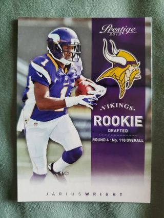 2012 Panini Prestige Rookie Jarius Wright