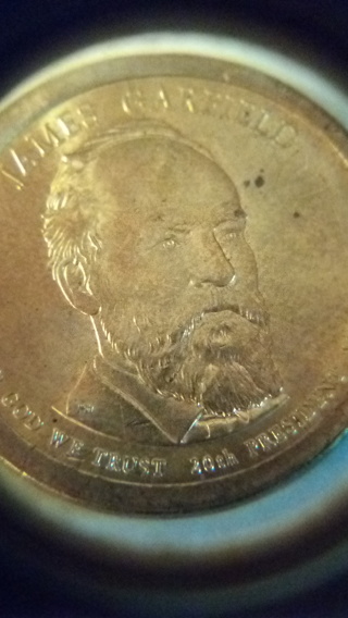 James Garfield 2011  P  $1.00 coin