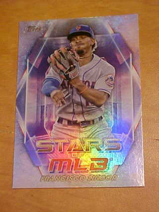 2023 Topps Francisco Lindor Stars of MLB Baseball Card, New York Mets #SMLB-28