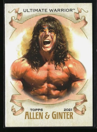 2021 WWE Heritage - Ultimate Warrior Allen & Ginter Insert AG-28