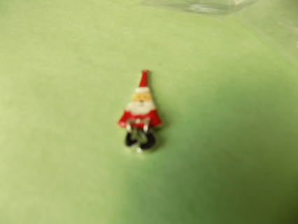 2 inch enameled long Santa Claus charm with dangly legs