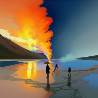 Listia Digital Collectible: Yellowstone Grand prismatic spring