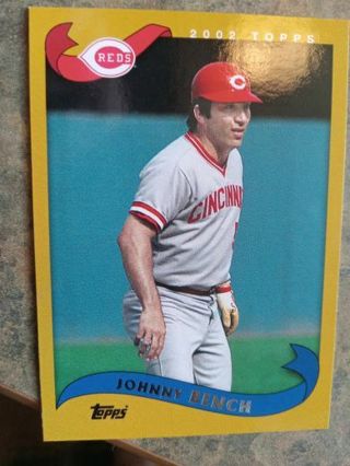 2002/2010 TOPPS JOHNNY BENCH CINCINNATI REDS BASEBALL CARD# VLC-43