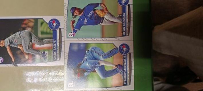 Toronto Blue Jays 3 Card Lot