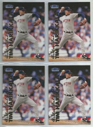 Lot of (4) 1999 Fleer Tradition Update Tim Harikkala #U-85 Red Sox