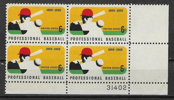 1969 Sc1381 Professional Baseball MNH PB4