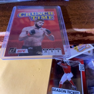 2022 panini donruss lightweight crunch time khabib nurmagomedov UFC card 