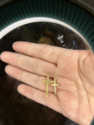 Vintage Gold Filled Crosses Lot of 2