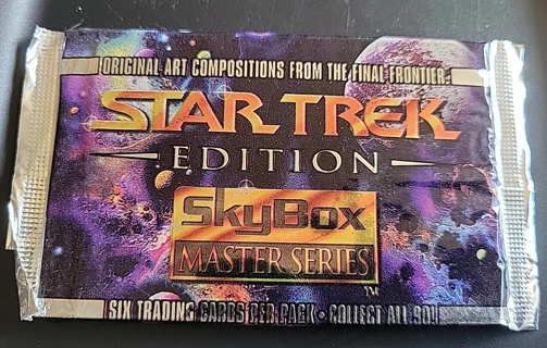 Skybox 1993 Star Trek Edition Master Series Trading Card 6 pack - Sealed - Mint