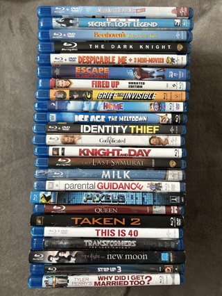Assortment of 24 Blu-Ray Movies