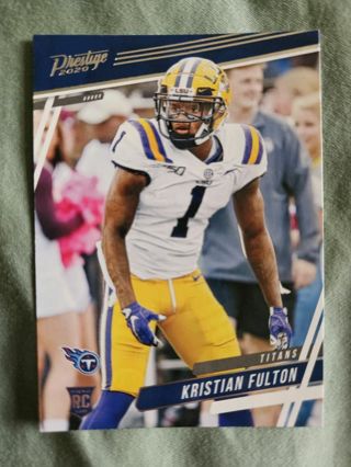 2020 Panini Prestige Rookie Kristian Fulton