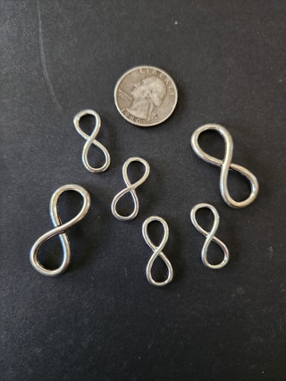 Curved Infinity Connectors for Jewelry Making