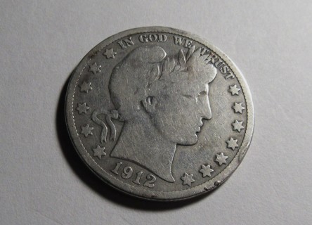 ★★1912-D BARBER HALF DOLLAR ★★ **BETTER DATE** "90% SILVER"