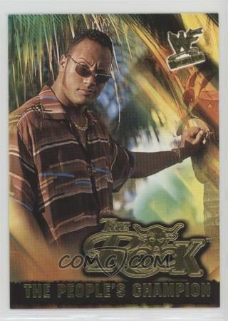 ROCK DWAYNE JOHNSON EARLY CAREER 2001 FLEER WWF/WWE PEOPLE'S CHAMPION 2 CARD INSERT  LOT