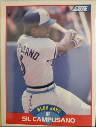 Sil Campusano 1989 Score Toronto Blue Jays