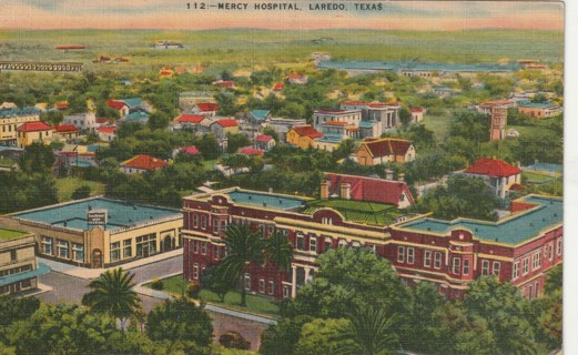 Vintage Used Postcard: LInen: Mercy Hospital, Lerado, TX