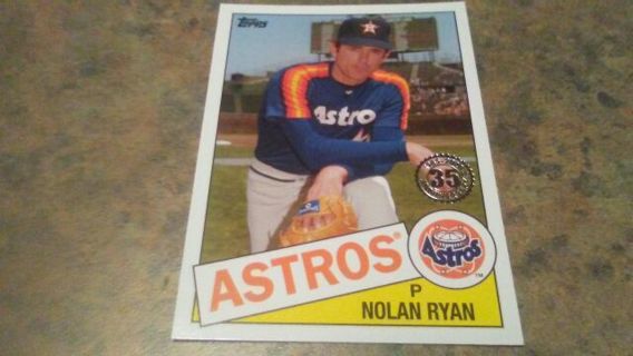 2020 TOPPS 35TH ANNIVERSARY NOLAN RYAN HOUSTON ASTROS BASEBALL CARD# 85-49