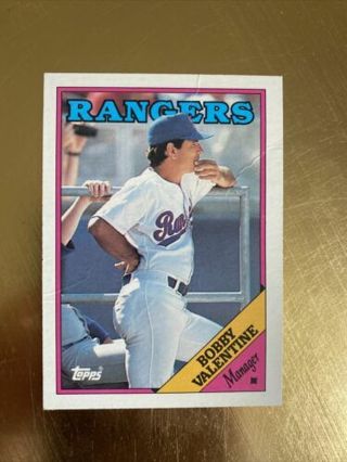 Bobby Valentine 1988 Topps Texas Rangers