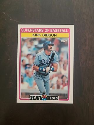 1989 Kaybee Superstars of Baseball Kirk Gibson #13 Los Angeles Dodgers Topps