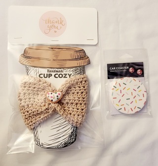 CROCHET TWISTED COFFEE COZY**VALENTINES**PLEASE READ DESCRIPTION