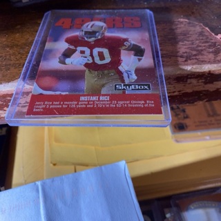 1992 skybox instant rice checklist Jerry rice football card 