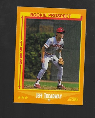 1988 SCORE JEFF TREADWAY ROOKIE #646