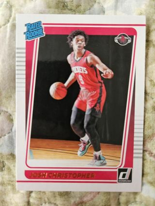 2021-22 Donruss Rated Rookie Josh Christopher