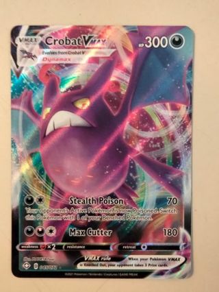 crobat vmax 045/072 rare holo nm