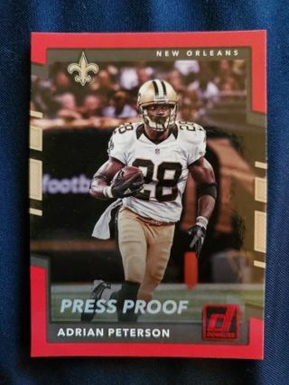 2017 Donruss Press Proof Red Adrian Peterson