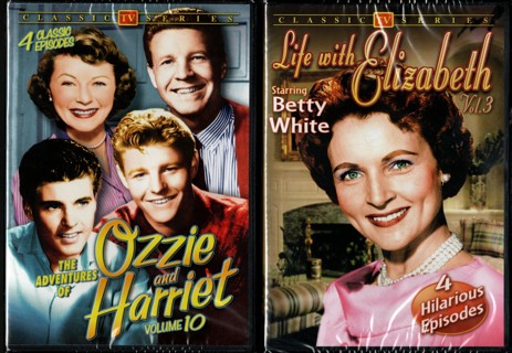 Pair of DVDs with Classic TV Shows - Ozzie & Harriet, Life with Elizabeth (Betty White) - NEW/SEALED