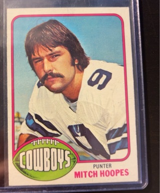 1976 Topps Mitch Hoopes Dallas Cowboys 