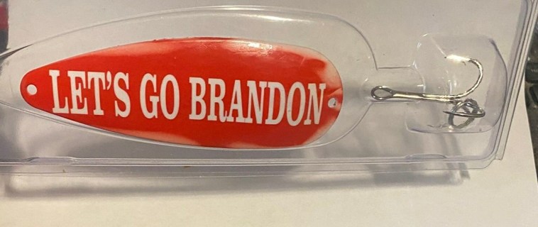 Funny LET'S GO BRANDON Larger size Fishing Lure