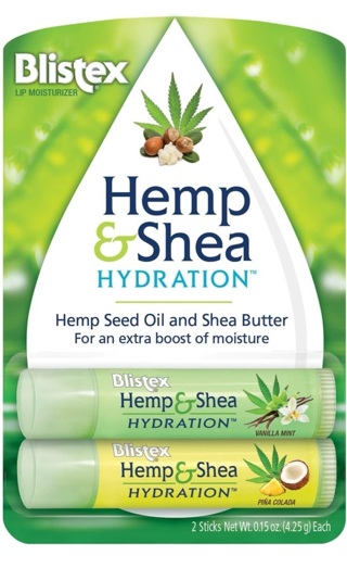 Blistex Hemp & Shea Hydration, 2 count