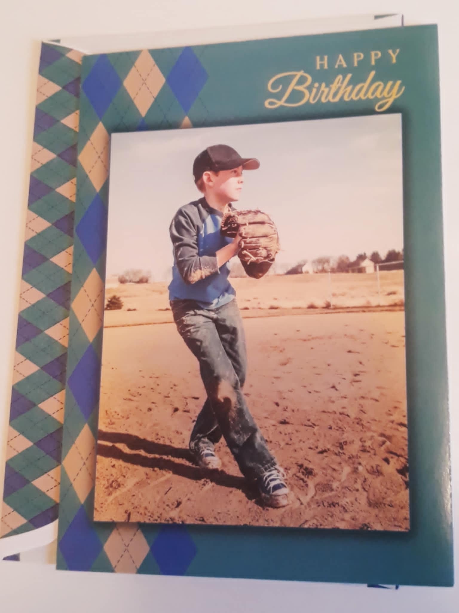 FREE: Happy Birthday Card (Baseball theme) (w/Env)