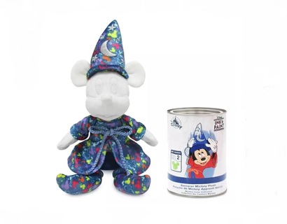 New Disney Sorcerer Mickey Mouse Mystery Plush in Paint Can Children's Toy Collectible