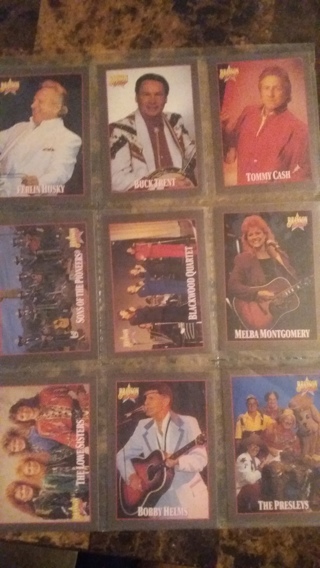 set of 9 country music cards free shipping