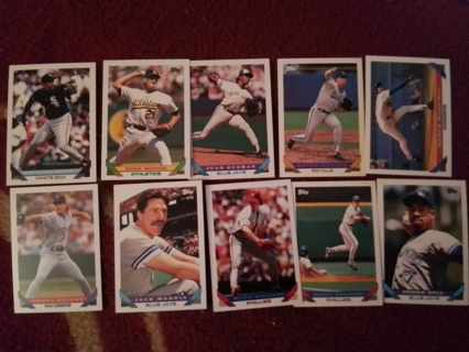 10 card Topps baseball lot