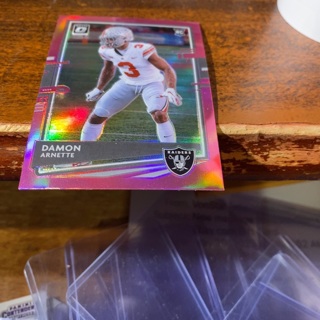 2020 donruss optic prizm pink Damon arnette rookie football card 