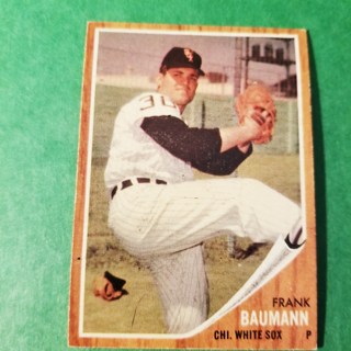  1962 - TOPPS EXMT - NRMT BASEBALL - CARD NO. 161 - FRANK BAUMANN - WHITE SOX