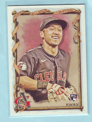 2023 Topps Allen & Ginter Steven Kwan ROOKIE Baseball Card # 181 Guardians