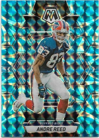2023 MOSAIC ANDRE REED BLUE PRIZM REFRACTOR CARD