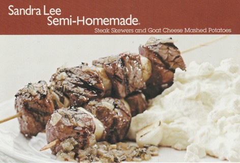 Recipe card: Steak Skewers & Goat Cheese Mashed Potatoes