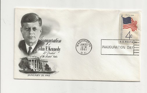 1961 FDC First Day Cover - JFK Inauguration